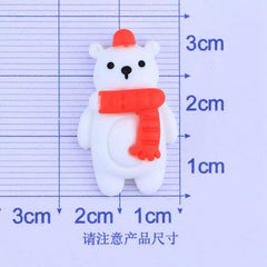 Resin  Mini Christmas Snowman Deer Series Back Flatback Stone  Crafts Accessories