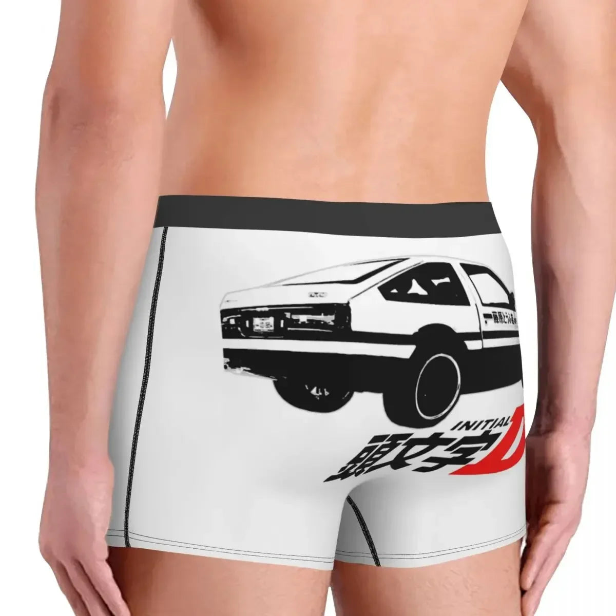 Initial D Man's Boxer Briefs AE86 Highly Breathable Underpants Top Quality Print Shorts