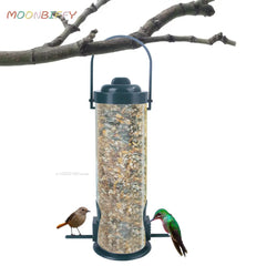 Pet Bird Feeder Outdoor Hanging Pet Food Dispenser Multiple Holes Bird Feeder