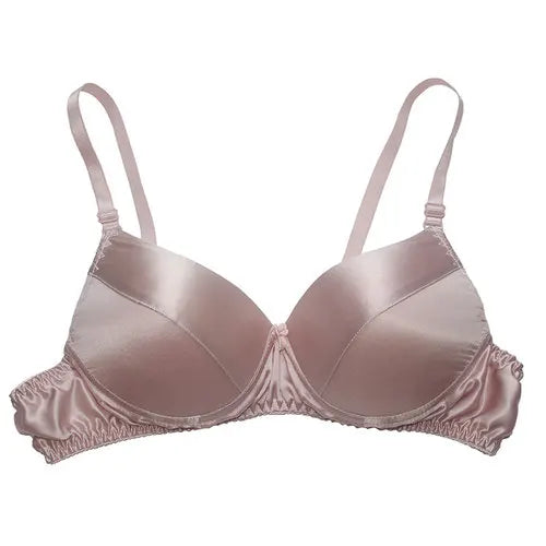 Good quality, affordable, breathable silk bra, thin, without steel rings, inside and outside