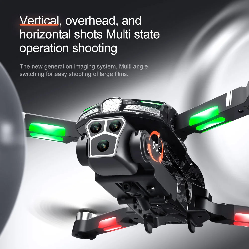 Lenovo V186 Pro Professional Drone 8K HD Camera Omnidirectional Obstacle Avoidance GPS Brushless Motor Aerial Photography Drone