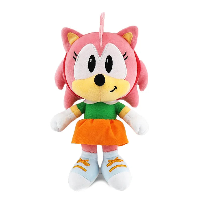 Sonic Peluches Toy Cartoon Hedgehog Amy Rose Knuckle Tail Soft Stuffed Doll Child Birthday Sonic Toys