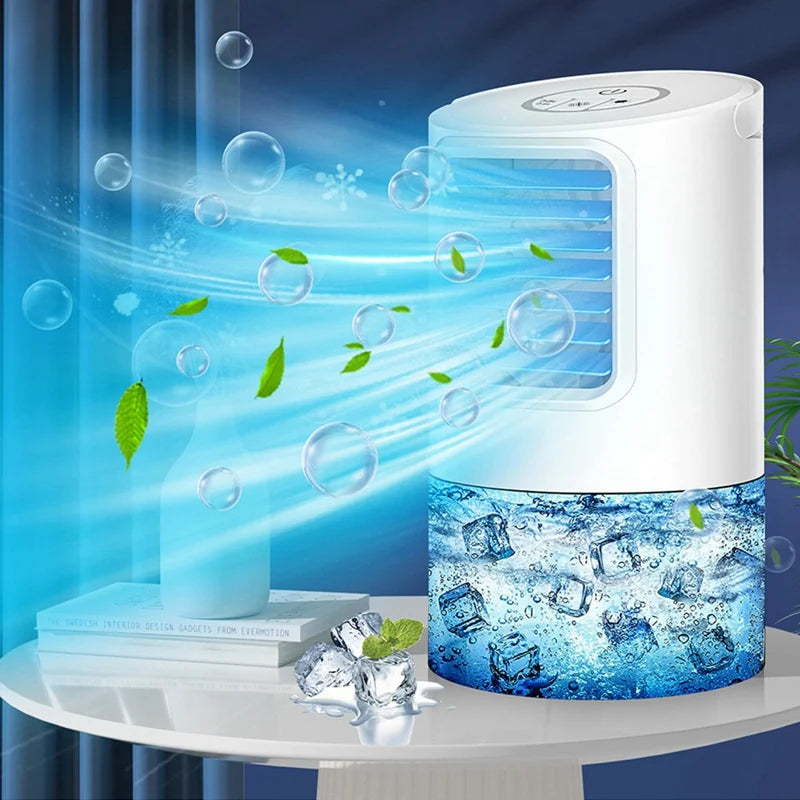 Portable Air Conditioner Fan 3 Speeds Mini Air Cooler Small Air Conditioner