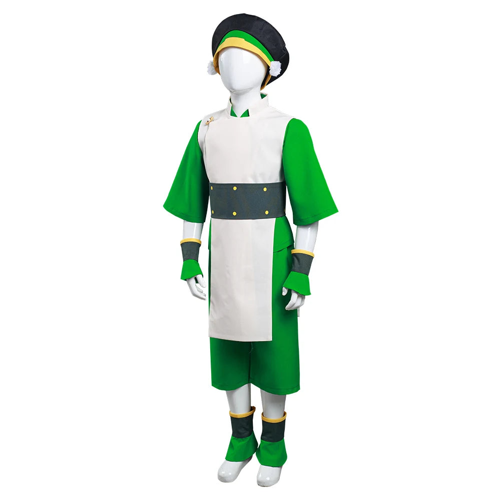 Avatar: The Last Airbender Avatar Aang Cosplay Costume Kids Children Jumpsuit Outfits Halloween Carnival Suit