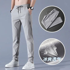 Men's Pants With Deep Pockets Loose Fit Casual Jogging Trousers