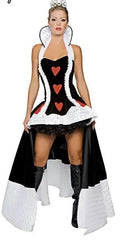 Queen of Hearts Costume Women Adult Fantasy Party Cosplay Fancy Costume