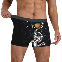 Astronaut Star Shot Men Boxer Briefs Underpants Street Arts Highly Breathable High Quality  Shorts Gift Idea