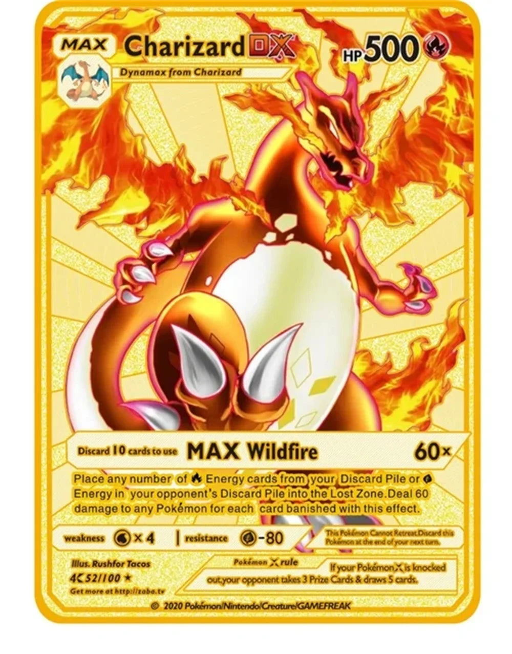 10000 point arceus vmax pokemon metal cards DIY card pikachu charizard golden limited edition kids gift game collection cards