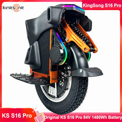 Newest KingSong S16 Pro 84V 1480Wh Battery 3000W Motor Peak Power 5000W Max Speed 60km Mileage 120km KS S16 Electric Unicycle