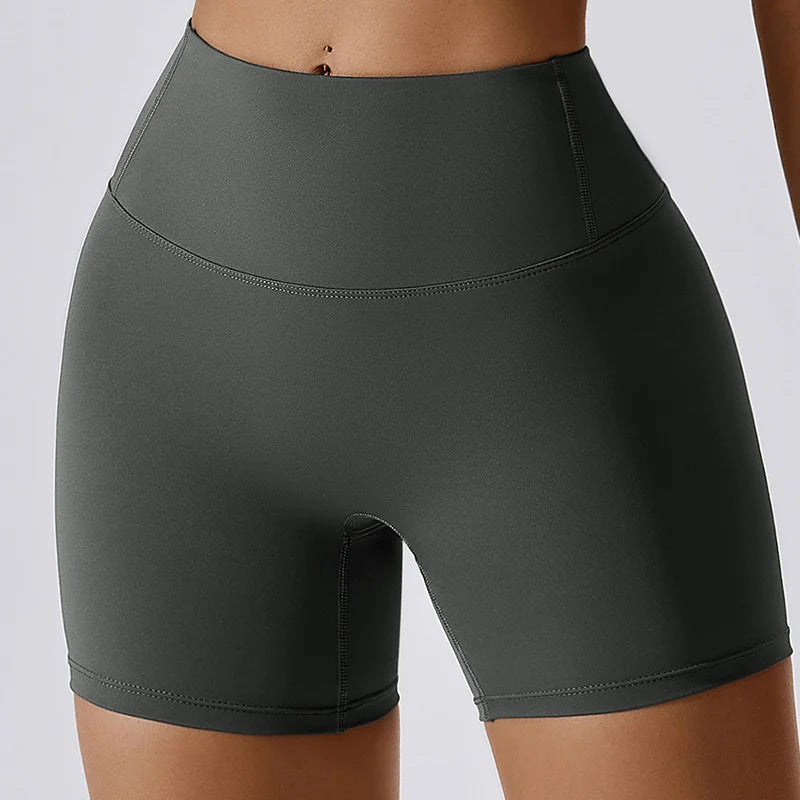 High Waist Workout Shorts Gym Wear Woman Fitness Outfits Yoga Pants Women Soft Workout Tights Spandex Solid Seamless Shorts