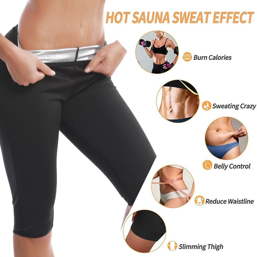 Sauna Sweat Pants for Women High Waist Compression Slimming Weights Thermo Legging