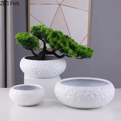Minimalist Ceramic Vase Flower Pot Potted Plants Decorative Flower Arrangement