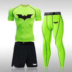 Quick Dry Men's Training Sportswear Set Gym Fitness Compression Sport Suit