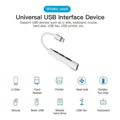 USB C HUB USB 3.0 HUB Type C 4 Port Multi Splitter Adapter OTG Macbook HUB