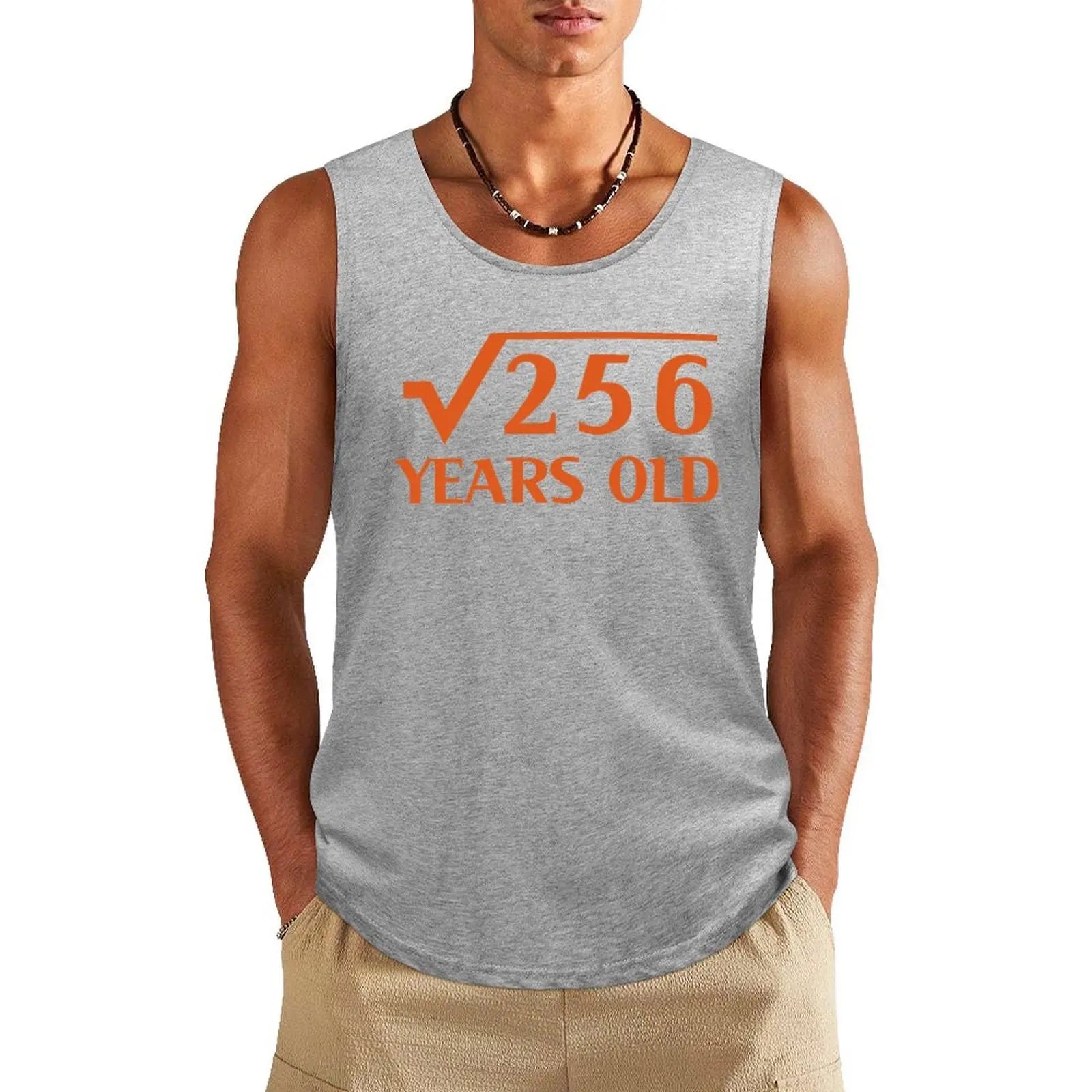 16th Happy Birthday Art 16 Years Old Square Root of 256 Tank Top t-shirt for men Man gym clothes