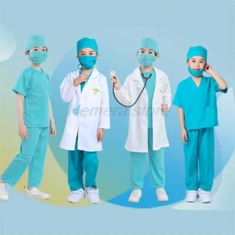 Hospital Doctor Career For Kids Girl/Boy Surgeon Dr Uniform