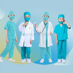 Hospital Doctor Career For Kids Girl/Boy Surgeon Dr Uniform