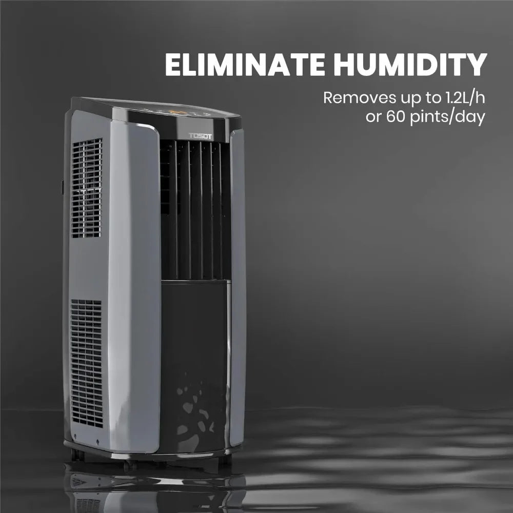 Portable Air Conditioner - Quiet, Remote Control, Built-in Dehumidifier, Fan, Easy Wind