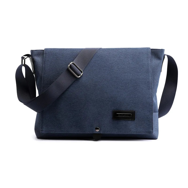 New Waterproof Oxford messenger bag Deep Blue Black Men handbag Casual Large Shoulder bag man Brand crossbody bags for men