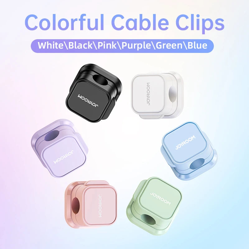 Magnetic Cable Clip Cable Holder Adhesive Wire Keeper Cord Cable Organizer for Home Office Desk Management