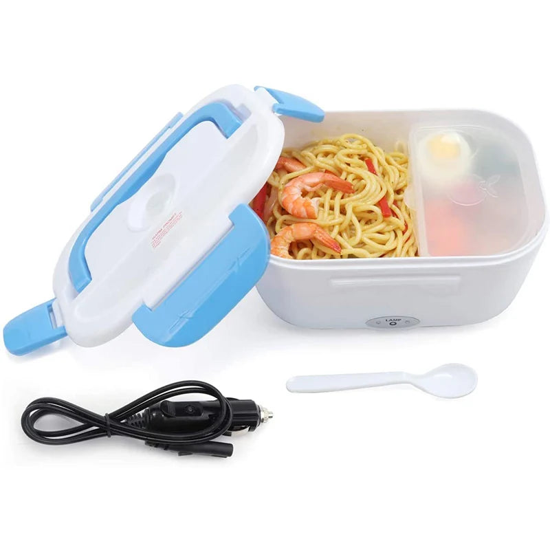 Plastic Electric Heating Lunch Box 12V 24V 110V 220V Car Truck Office Outdoor Meal Food Warmer Container Heater Bento Box Set