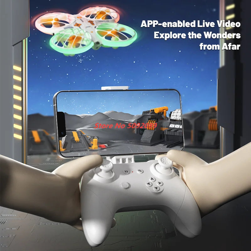 Intelligent Obstacle Avoidance Drones With 4K HD Camera Mini Drone Led Light Foldable Quadcopter Dron Toy