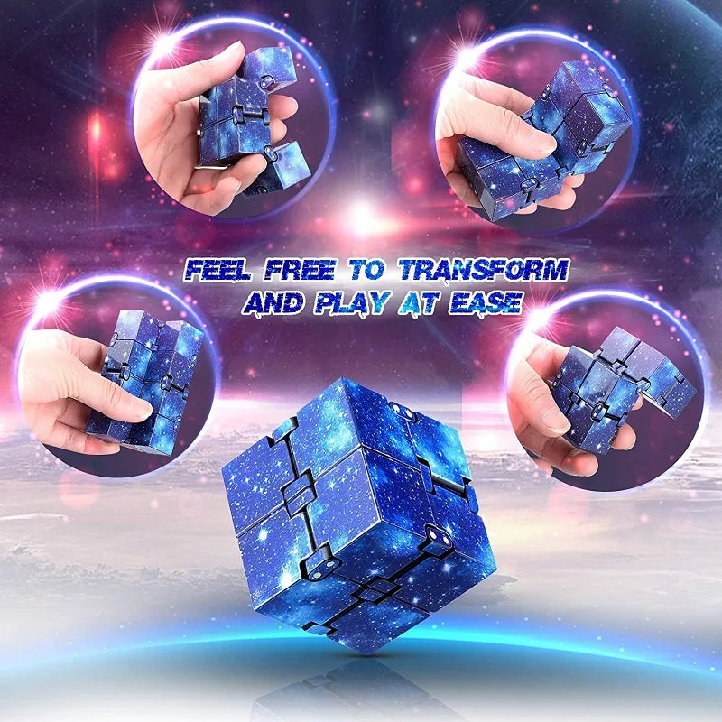 Infinity Cube Flip Adhd Toys Anxiety Toy Fingertips for Game Puzzle Antistress Magic Finger Fidget Autism