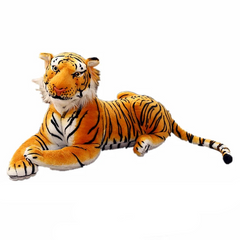 Big Tiger  Plush Toy Soft Stuffed Animals Simulation White Tiger