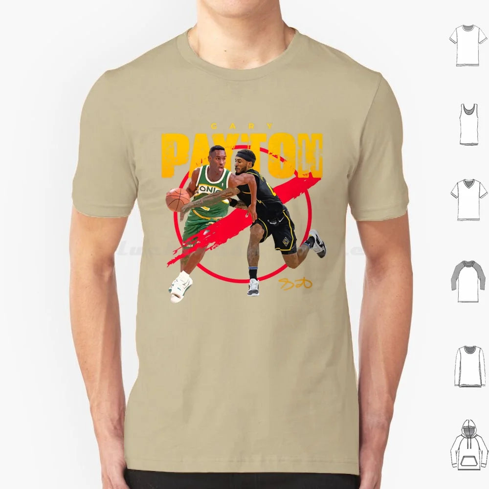 Gary Payton Ii T Shirt Men Women Kids 6xl Seattle Supersonics Sonics 90s Basketball Reign Shawn Kemp Gary Payton Hersey Hawkins