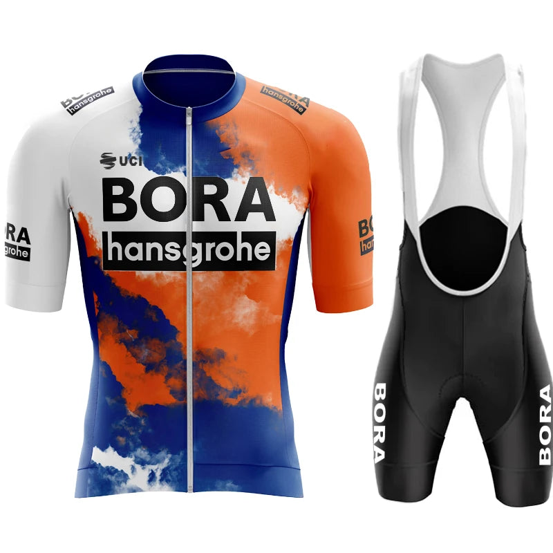 Cycling Clothes Man Summer 2024 Men's Clothing UCI BORA Bicycle Jersey Bike Mtb Male Sports Professional Shirt Jumper Bib Suit