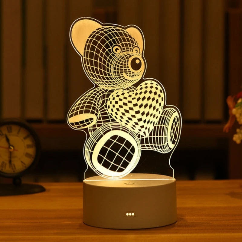 Valentines Day Gift 3D Love Lamp