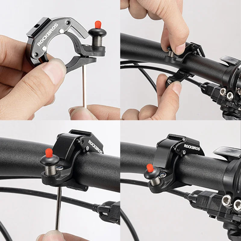 New Stainless Bicycle Bell Circle Mountain Cycling Horn Bike Handlebar Bell Crisp Sound Horn