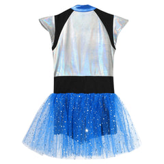 Kids Girls Alien Cosplay Costume Cheerleading Dance Dress