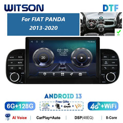 WITSON Android 13 Auto Radio for FIAT PANDA 2013-2020 Car Multimedia Player Stereo Audio GPS Navigation Video Car play