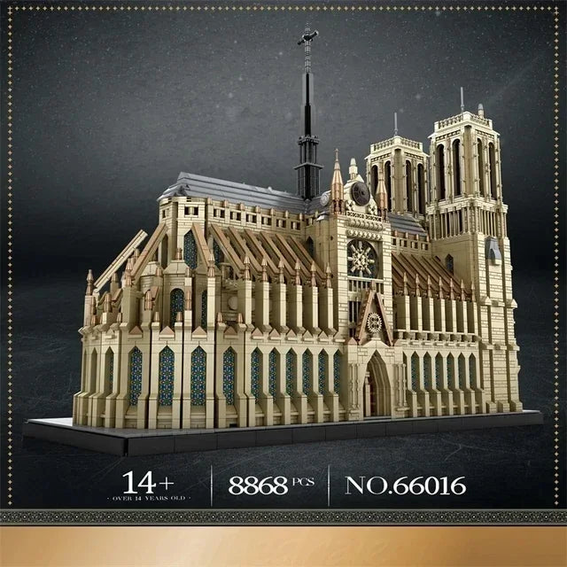 Notre Dame De Paris France Church Museum European City Landmark Architecture Model Building Blocks