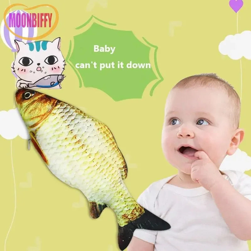 Children's Baby Electric Fish Toy Simulation Plush Electric Fish Toy