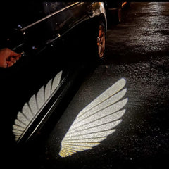 Car Angel Wings Welcome Light Rearview Mirror Welcome Light Angel Wings Carpet Projection