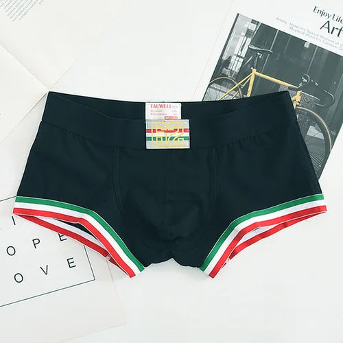 British style cotton underwear men's luxurious personality letters Boxer pants youth trend breathable low rise Boxer