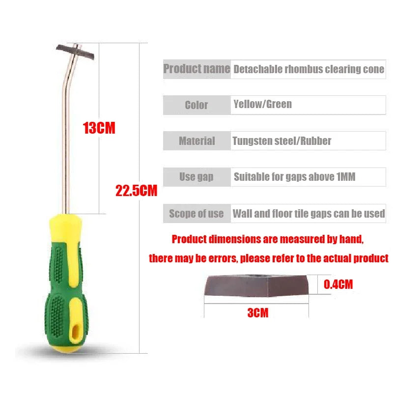 Ceramic Tile Grout Remover Tungsten Steel Tiles Gap Cleaner Drill Bit Hand Cleaning Tool