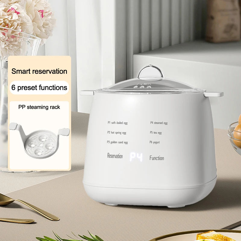 Household Multifunctional Breakfast Machine 6 Modes Automatic Power-off Egg Boiler Egg Steamer