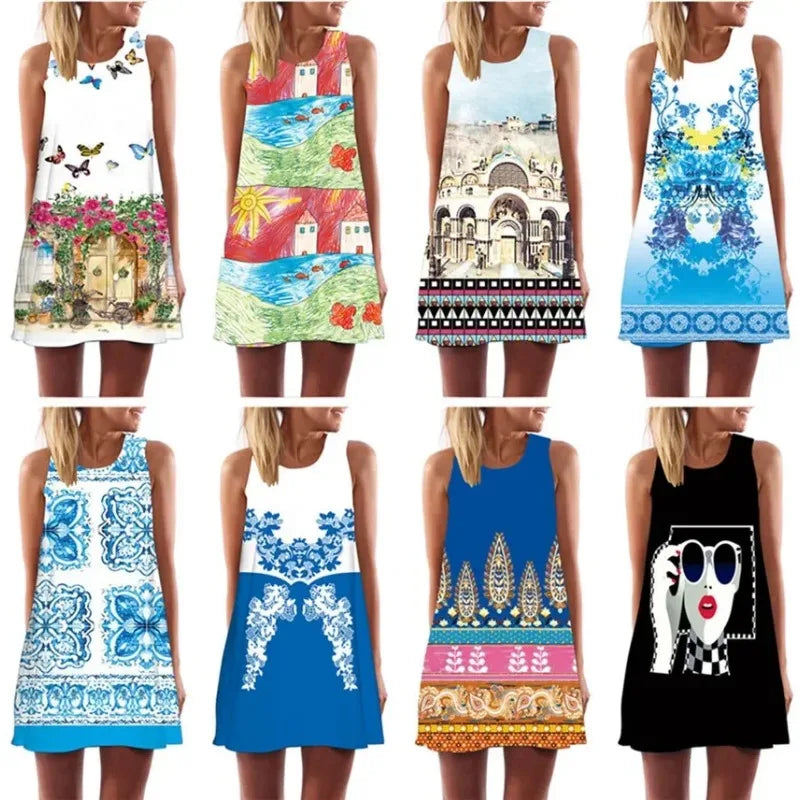 Women's Fashion Summer Dresses for Women Female Clothing