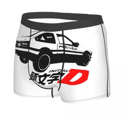 Initial D Man's Boxer Briefs AE86 Highly Breathable Underpants Top Quality Print Shorts