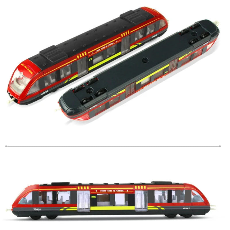 Simulation Alloy Metal High Speed Rail Diecast Train Toy Model Educational Toys Boys Children Train Alloy Model Car Toys Gift