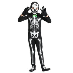 Noctilucent Scary Zombie Costume Cosplay Skeleton Skull Costume Suit Halloween