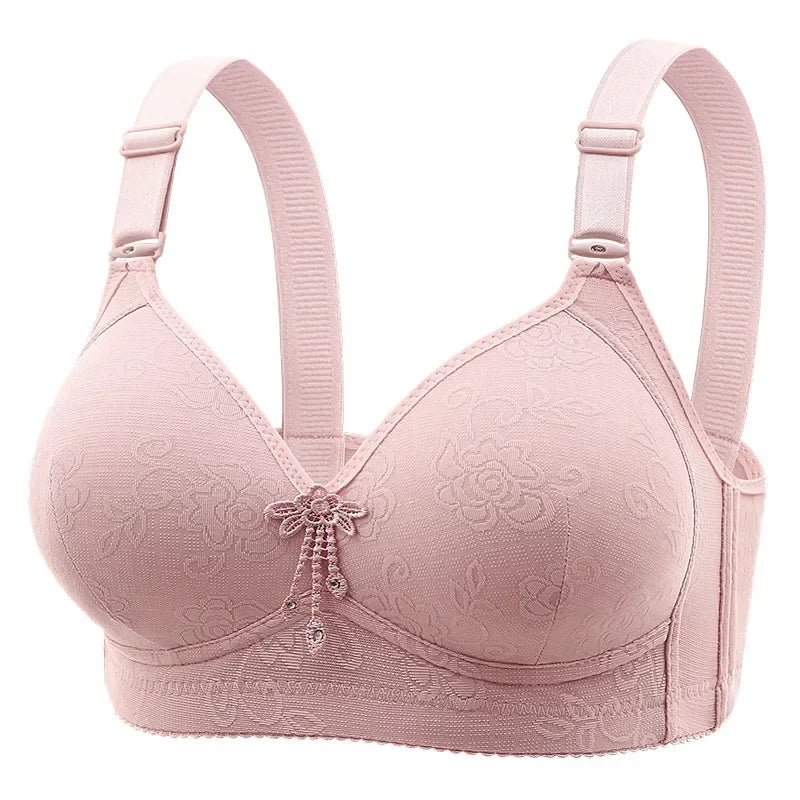 New Women Mom Bra Large Size Thin Cup Elderly Women Underwear