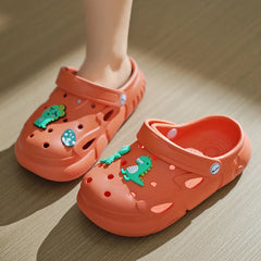 Children Summer Beach Sandals Cartoon Dinosaur Slippers