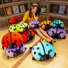 40-80cm Cute Colorful Ladybug Plush Toy Soft Ladybird Insect Doll Pillow Cushion Girl Birthday Gift