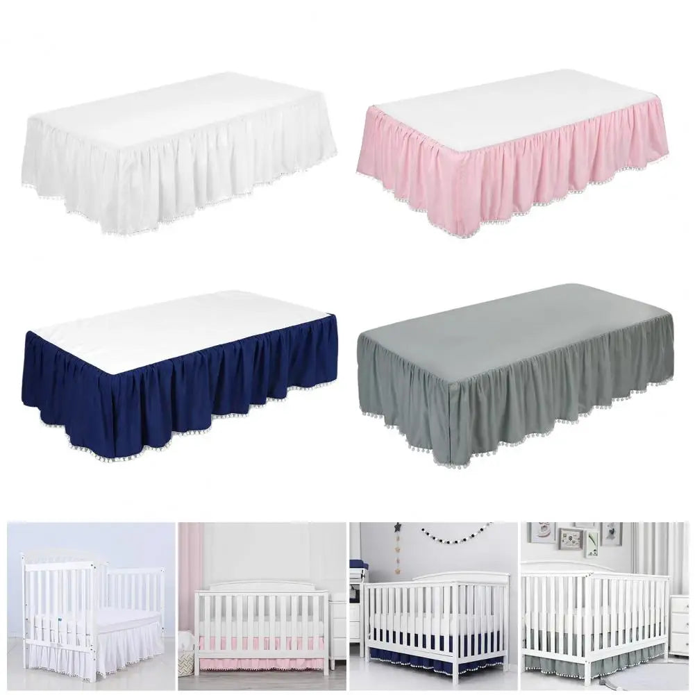 Adjustable Elastic Bedding Crib Ruffle Bed