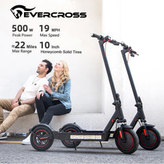 EVERCROSS App-Enabled Electric Scooter,500W Motor,19 MPH & 22 Miles E-Scooter Adults