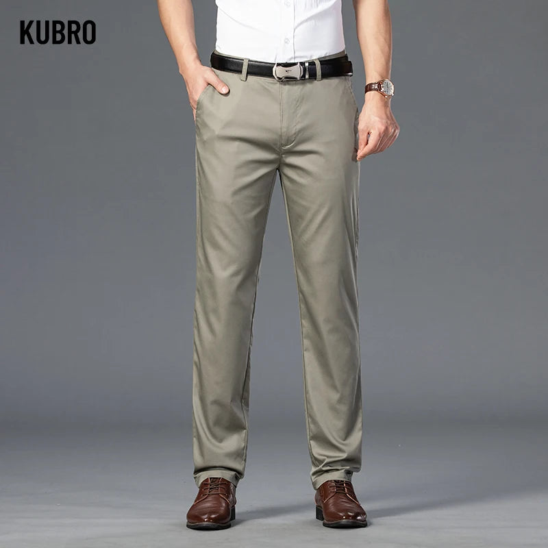 Men's Summer Thin Fashion Business Casual Suit Pants